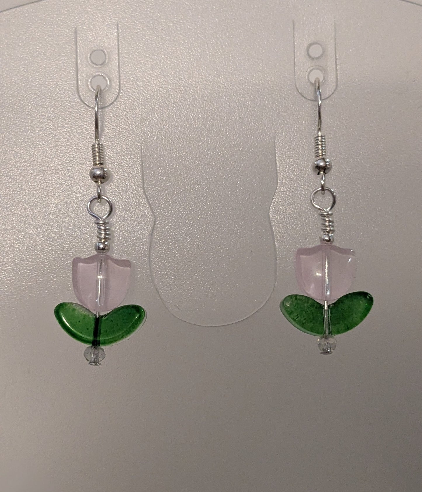 Pink Tulip Earrings